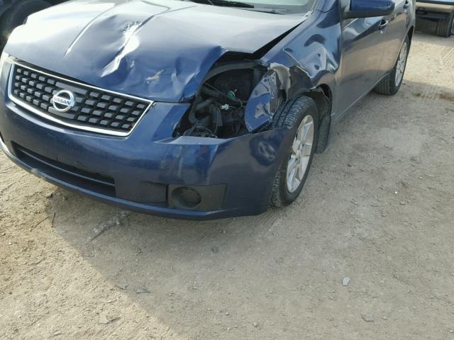 3N1AB61E77L631601 - 2007 NISSAN SENTRA 2.0 BLUE photo 9