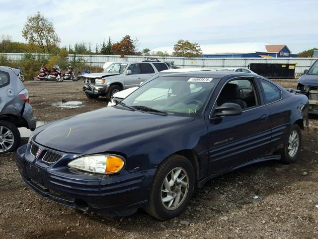 1G2NF12E71M644421 - 2001 PONTIAC GRAND AM S ლურჯი ფოტო 2