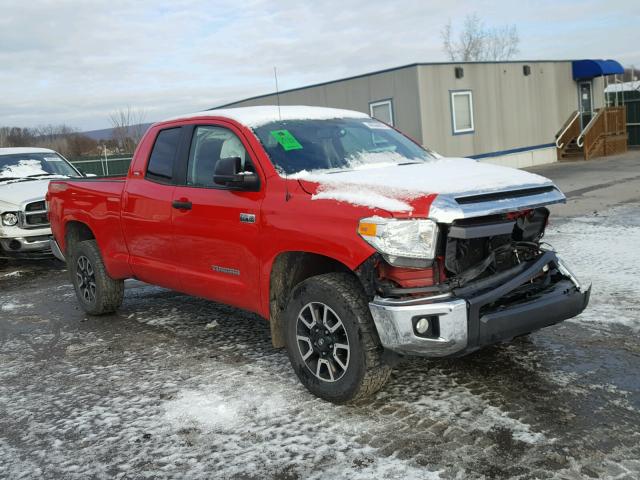 5TFUY5F13EX368727 - 2014 TOYOTA TUNDRA DOU RED photo 1