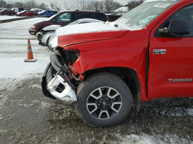 5TFUY5F13EX368727 - 2014 TOYOTA TUNDRA DOU RED photo 9