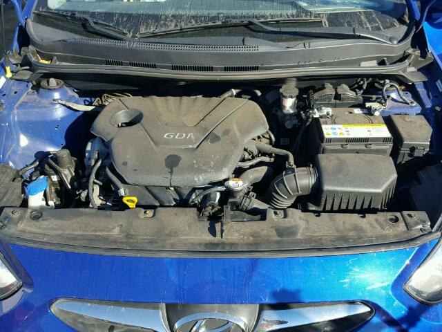 KMHCU4AEXCU117659 - 2012 HYUNDAI ACCENT GLS BLUE photo 7