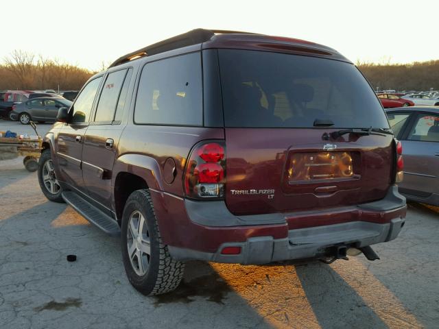 1GNET16M756111976 - 2005 CHEVROLET TRAILBLAZE MAROON photo 3