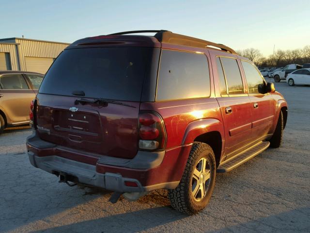 1GNET16M756111976 - 2005 CHEVROLET TRAILBLAZE MAROON photo 4