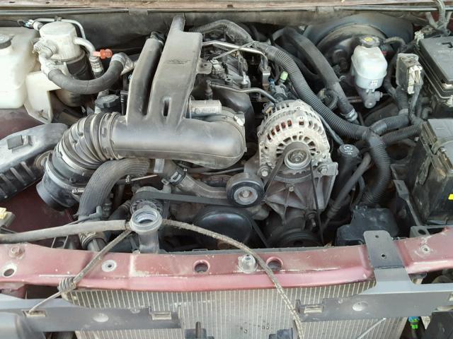 1GNET16M756111976 - 2005 CHEVROLET TRAILBLAZE MAROON photo 7