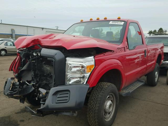 1FTRF3B65FEB24995 - 2015 FORD F350 SUPER RED photo 2