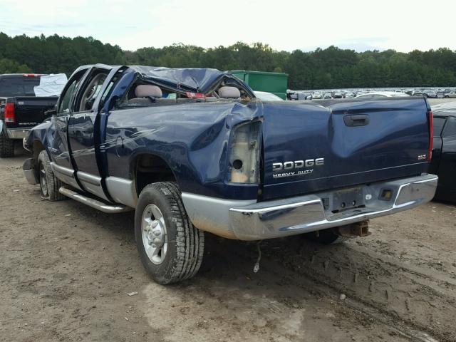3D7KA28C34G189055 - 2004 DODGE RAM 2500 S BLUE photo 3