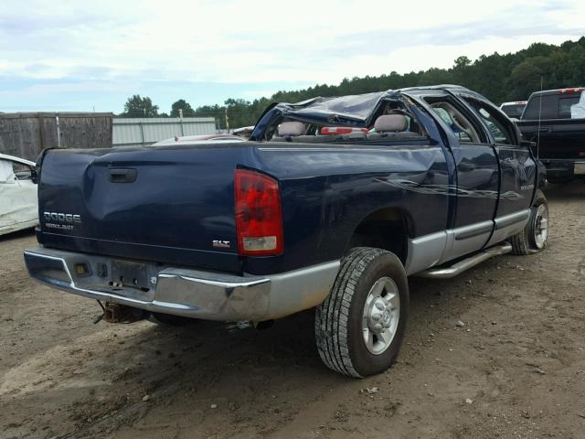 3D7KA28C34G189055 - 2004 DODGE RAM 2500 S BLUE photo 4