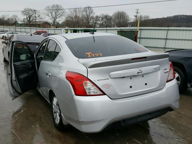 3N1CN7AP9HL811073 - 2017 NISSAN VERSA S SILVER photo 3