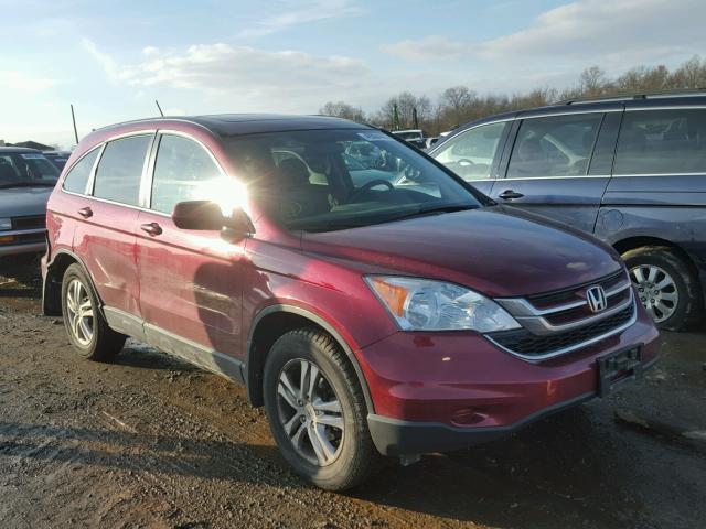 5J6RE4H74AL005844 - 2010 HONDA CR-V EXL RED photo 1