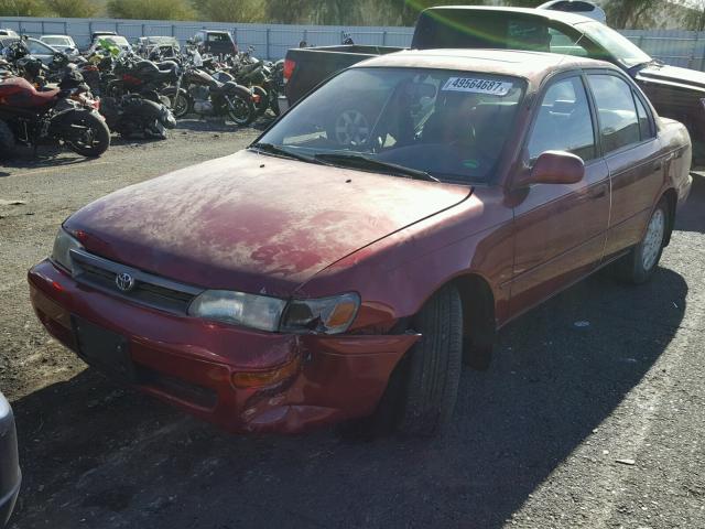 1NXAE00B5SZ284093 - 1995 TOYOTA COROLLA LE MAROON photo 2