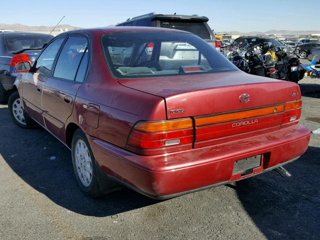 1NXAE00B5SZ284093 - 1995 TOYOTA COROLLA LE MAROON photo 3