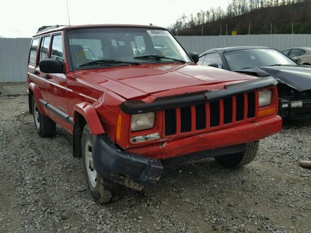 1J4FF48S61L594965 - 2001 JEEP CHEROKEE S RED photo 1