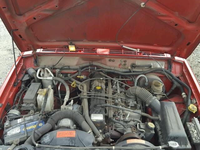 1J4FF48S61L594965 - 2001 JEEP CHEROKEE S RED photo 7