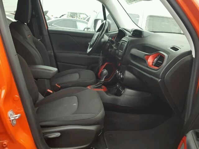 ZACCJBCT1FPB22364 - 2015 JEEP RENEGADE T ORANGE photo 5