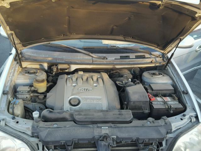 KNDUP131846543008 - 2004 KIA SEDONA EX SILVER photo 7