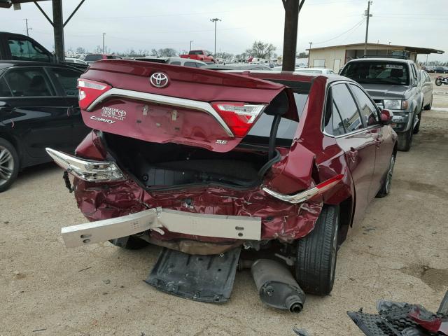 4T1BF1FKXGU553064 - 2016 TOYOTA CAMRY LE BURGUNDY photo 4