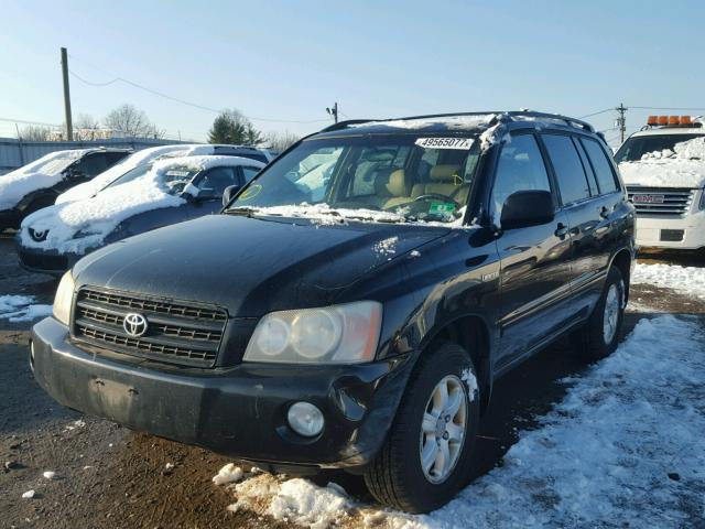 JTEHF21A530123121 - 2003 TOYOTA HIGHLANDER BLACK photo 2