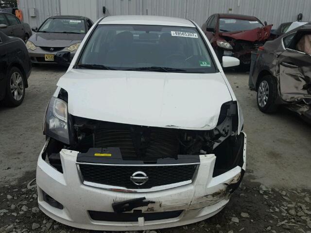 3N1AB6AP9AL726542 - 2010 NISSAN SENTRA 2.0 WHITE photo 9