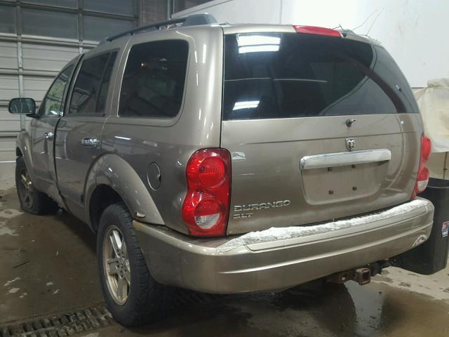 1D4HB48N86F166800 - 2006 DODGE DURANGO SL TAN photo 3