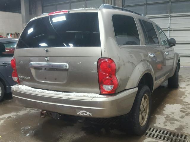 1D4HB48N86F166800 - 2006 DODGE DURANGO SL TAN photo 4