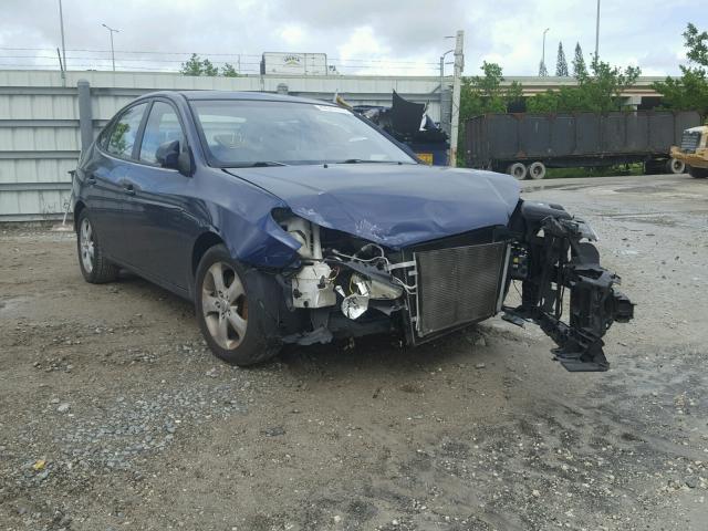 KMHDU46D97U181086 - 2007 HYUNDAI ELANTRA GL BLUE photo 1