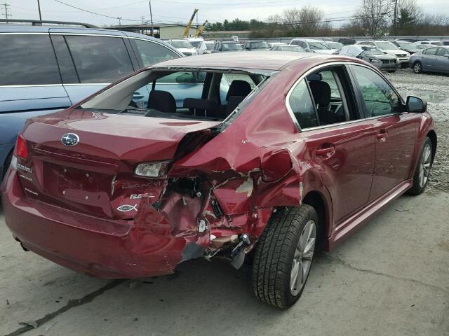 4S3BMBC66D3024056 - 2013 SUBARU LEGACY 2.5 MAROON photo 4