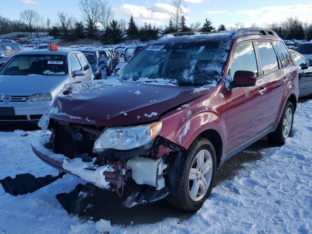 JF2SH6CC3AH709570 - 2010 SUBARU FORESTER 2 RED photo 2