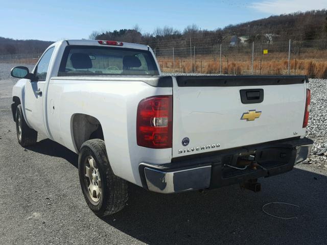 1GCEC14X49Z223564 - 2009 CHEVROLET SILVERADO WHITE photo 3