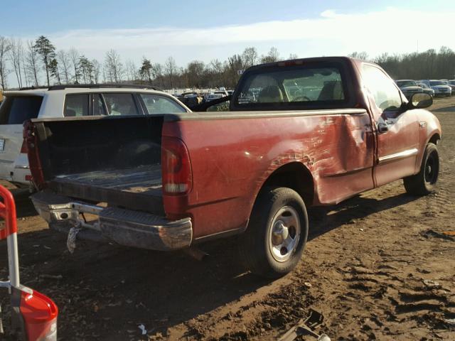 2FTRF17293CB14658 - 2003 FORD F150 RED photo 4