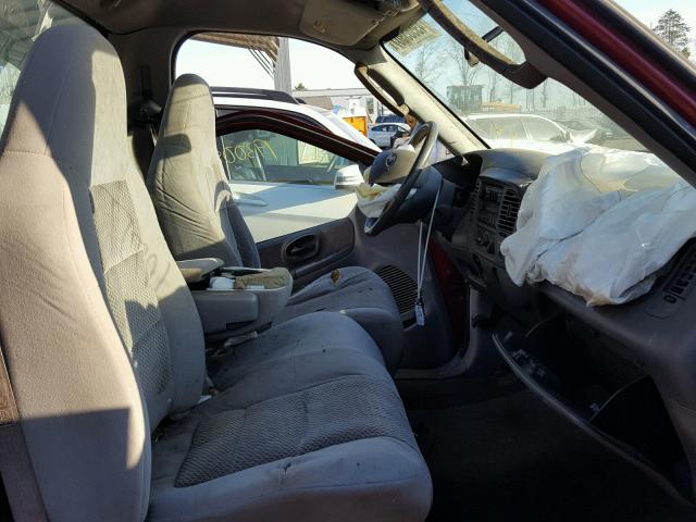 2FTRF17293CB14658 - 2003 FORD F150 RED photo 5