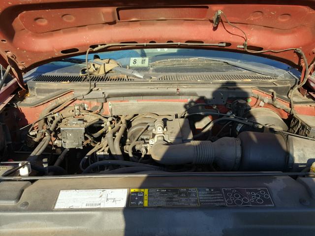 2FTRF17293CB14658 - 2003 FORD F150 RED photo 7