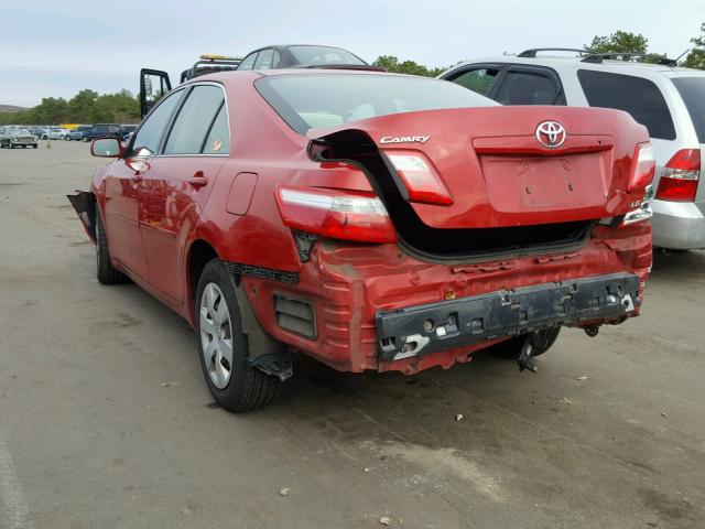 4T1BE46K89U283629 - 2009 TOYOTA CAMRY BASE RED photo 3