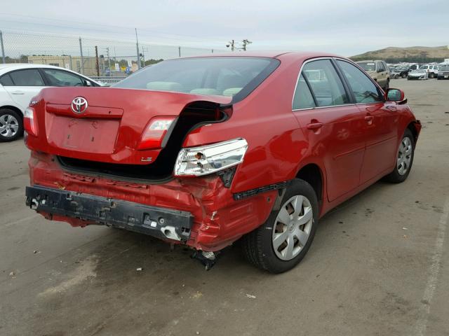 4T1BE46K89U283629 - 2009 TOYOTA CAMRY BASE RED photo 4