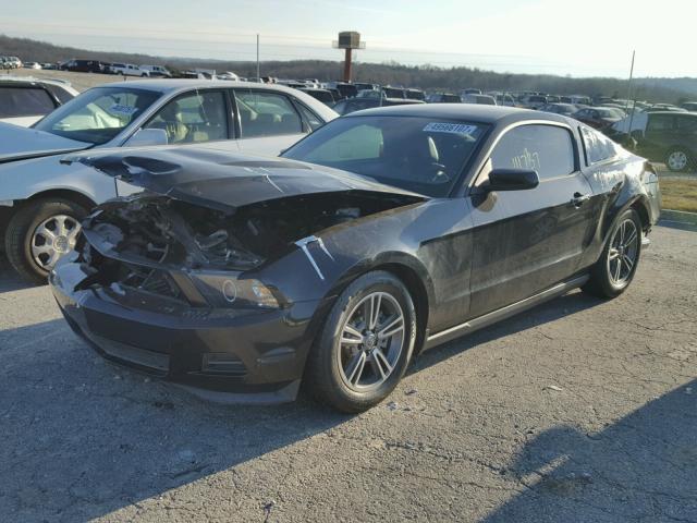 1ZVBP8AM1C5212382 - 2012 FORD MUSTANG BLACK photo 2