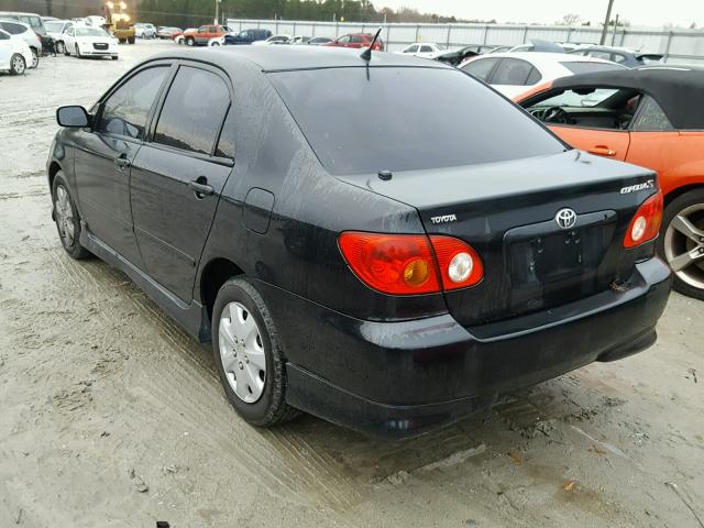 1NXBR32E94Z257886 - 2004 TOYOTA COROLLA CE BLACK photo 3