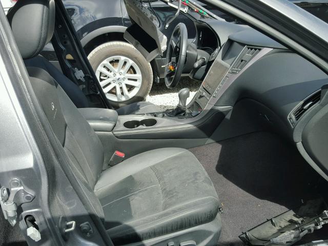 JN1BV7AP9EM686766 - 2014 INFINITI Q50 BASE Gris foto 5