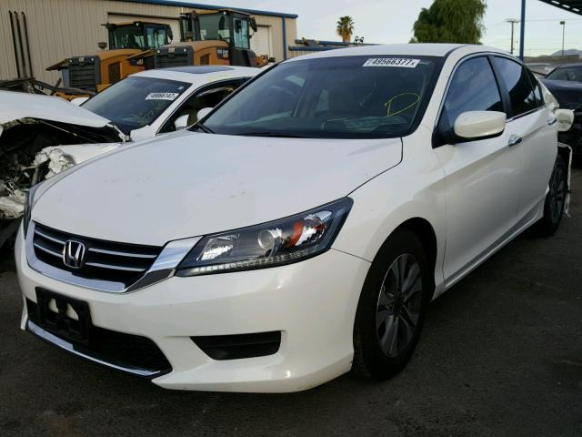 1HGCR2F38FA138633 - 2015 HONDA ACCORD LX WHITE photo 2