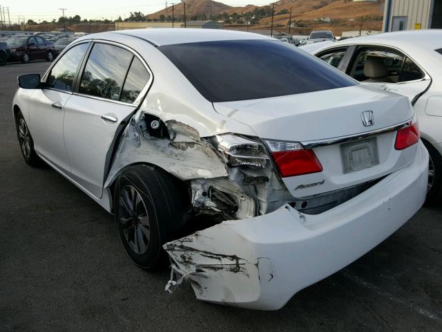 1HGCR2F38FA138633 - 2015 HONDA ACCORD LX WHITE photo 3