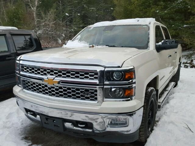 3GCUKSEC0EG462104 - 2014 CHEVROLET SILVERADO WHITE photo 2