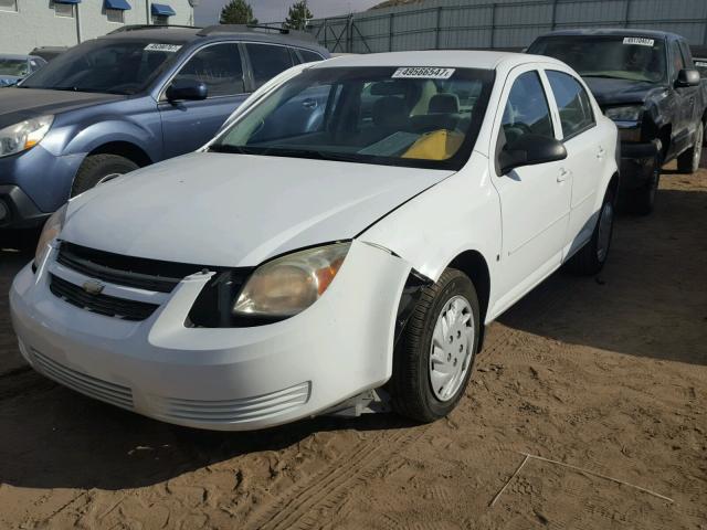 1G1AK55F277214118 - 2007 CHEVROLET COBALT LS WHITE photo 2