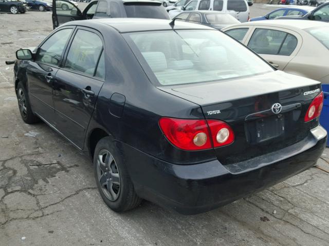 1NXBR32E87Z851440 - 2007 TOYOTA COROLLA CE BLACK photo 3