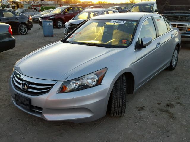 1HGCP2F38BA138745 - 2011 HONDA ACCORD LX SILVER photo 2