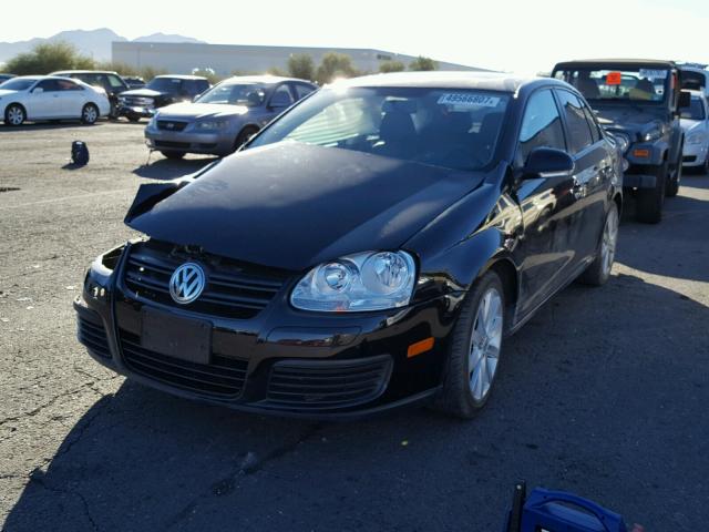 3VWRA7AJ9AM020845 - 2010 VOLKSWAGEN JETTA WOLF BLACK photo 2