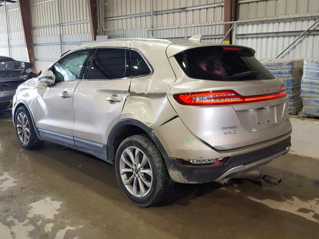 5LMCJ2C95HUL70227 - 2017 LINCOLN MKC SELECT 金色 照片 3