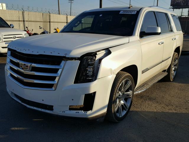 1GYS3BKJ9FR189196 - 2015 CADILLAC ESCALADE L WHITE photo 2