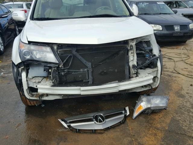 2HNYD28348H537232 - 2008 ACURA MDX TECHNO WHITE photo 9