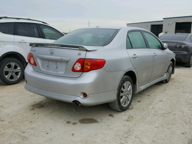 2T1BU4EE4AC410994 - 2010 TOYOTA COROLLA BA SILVER photo 4