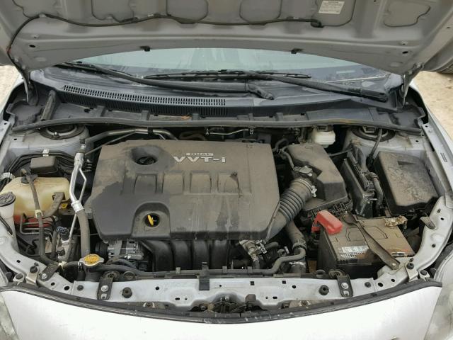 2T1BU4EE4AC410994 - 2010 TOYOTA COROLLA BA SILVER photo 7