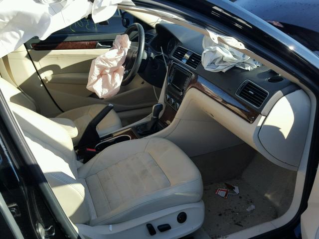 1VWCP7A32DC133127 - 2013 VOLKSWAGEN PASSAT SEL BLACK photo 6