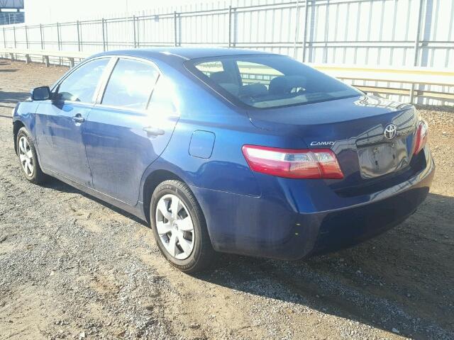 4T1BE46K89U319111 - 2009 TOYOTA CAMRY BASE BLUE photo 3